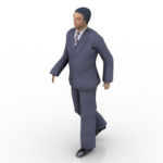 Modle en col blanc Homme
