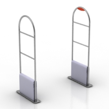 Portique de dtection de Supermarch modle 3d