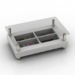 Modle europen de table en verre blanc