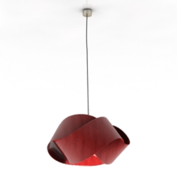 Modle de lustre rouge de forme unique