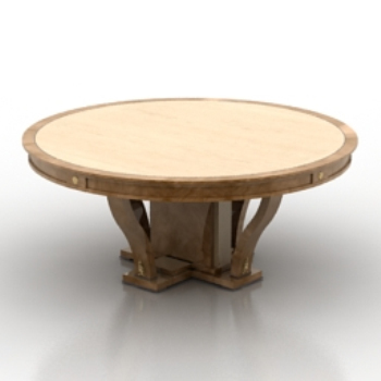 Rtro modle de la table ronde de style