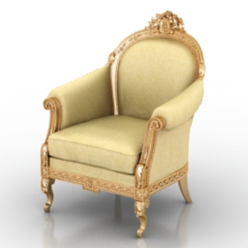 Canap de luxe europenne chaise modle 3d