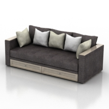 Canap de luxe modle 3d de style moderne
