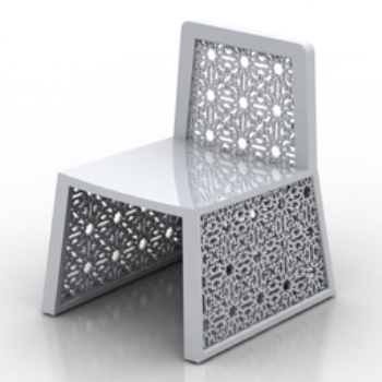 Argent modle de chaise creux