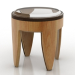 Modle 3d table en bois