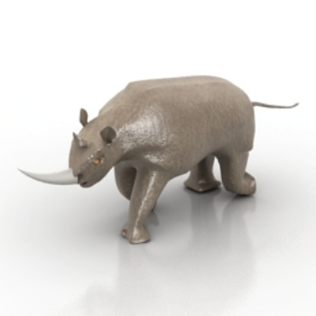 cornes modle de sculpture de rhinocros