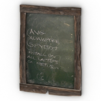 modles 3D tableau noir