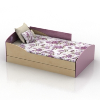 pourpre modle de lit floral