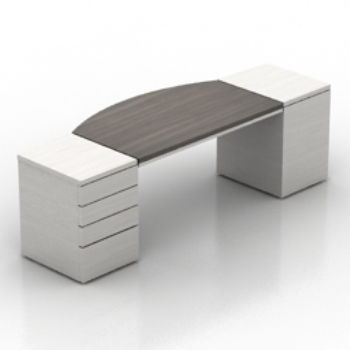 blanc modle de bureau en bois
