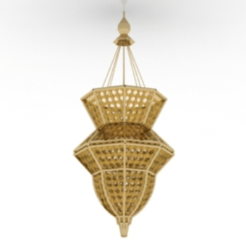 Modle de lustre en forme de bambou