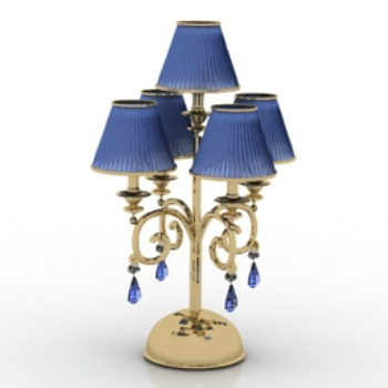 beau bleu modle de lampe de l'hôtel
