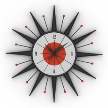 modle de l'horloge de style cratif
