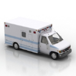 petit modle 3d camion blanc