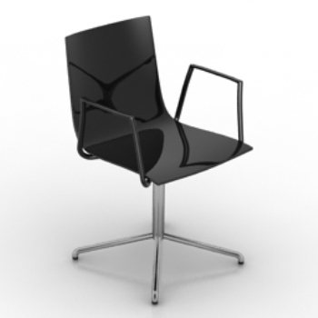 Chaise pivotante exquis mince modle 3d