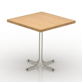 Simple table carre modle 3D