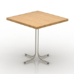 Simple table carre modle 3D
