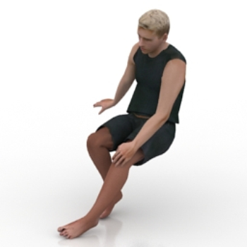 homme blond modles 3D