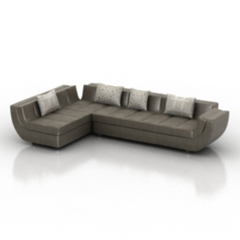 gris multijoueur canap modle 3D de l'atmosphre