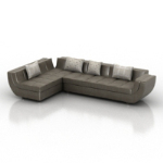 gris multijoueur canap modle 3D de l