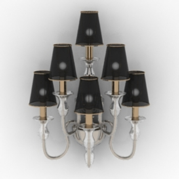 mur d'hôtel modle de lampe de style de luxe