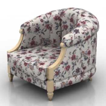 Fauteuil violet modle 3d