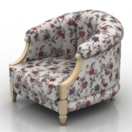 Fauteuil violet modle 3d