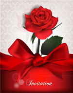 Soie lgante Rose Vector