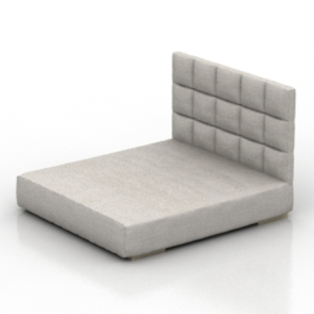 modle simple de lit gris