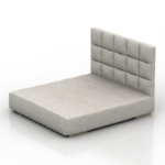 modle simple de lit gris
