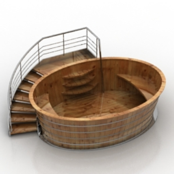 marbre brun modle de structure piscine