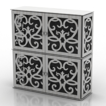 porcelaine bleue et blanche modle tiroirs de texture