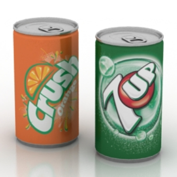 Modles 3D de canettes de boissons
