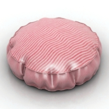 modles oreiller 3D rondes roses