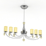 Modle de lustre de luxe jaune