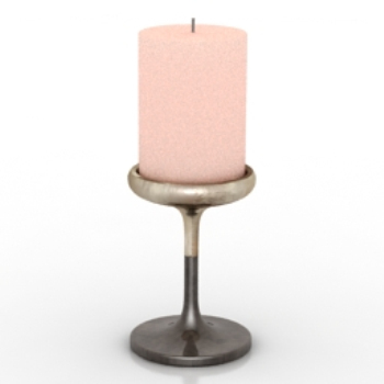 modle de bougie rose
