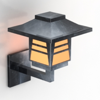 lampes modle en bordure de route rtro