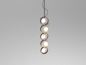 Creative modle lustre en 3D six anneau