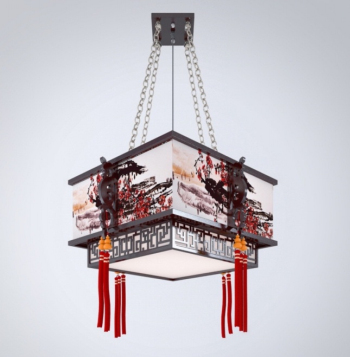 Lustres de style chinois modle 3D