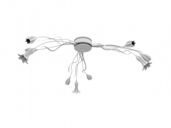 Trois fleurs lustre cratif modle 3D