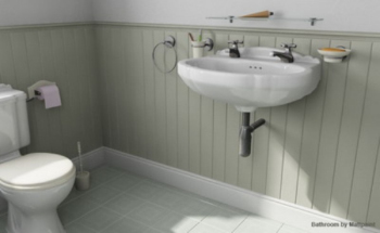 Salle de bains minimaliste modle 3D