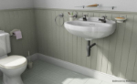 Salle de bains minimaliste modle 3D