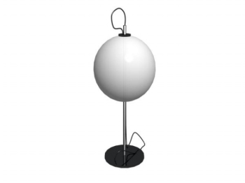 Lampe sphrique blanc modle 3D
