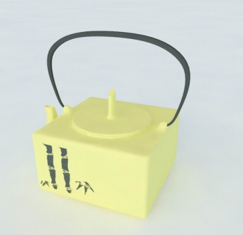 Motif de bambou thire carr modles 3d