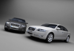 Audi modle 3D en noir et blanc