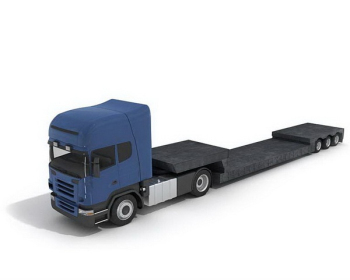 Le chargement et le dchargement du camion modle 3D