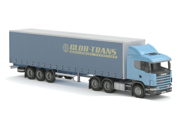Rcipient long modle de voiture 3D