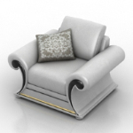 Modle blanc Fauteuil
