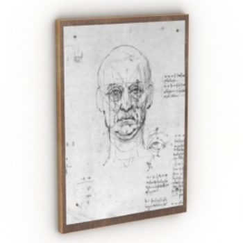 Hommes croquis accroch comme modle