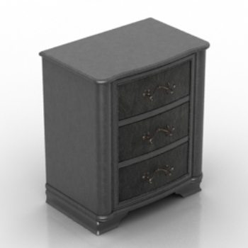 modle de table de chevet noire