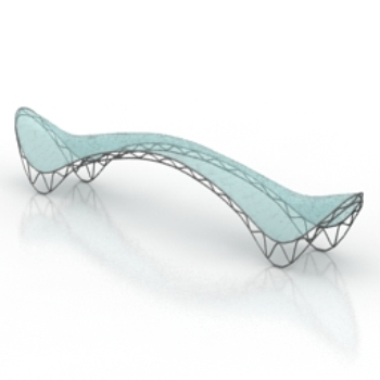 chaise arc modle 3D